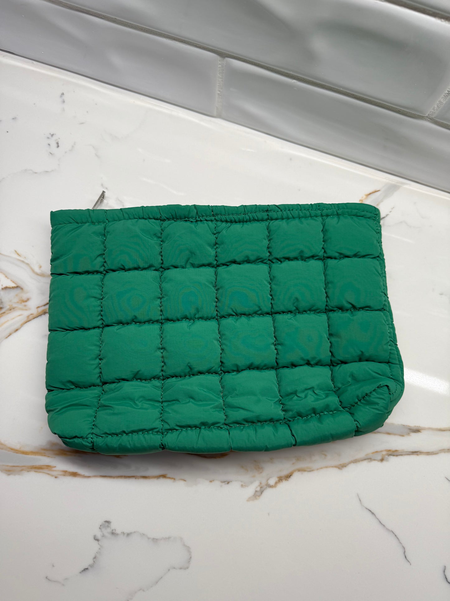 Quilted Puff Makeup Pouch