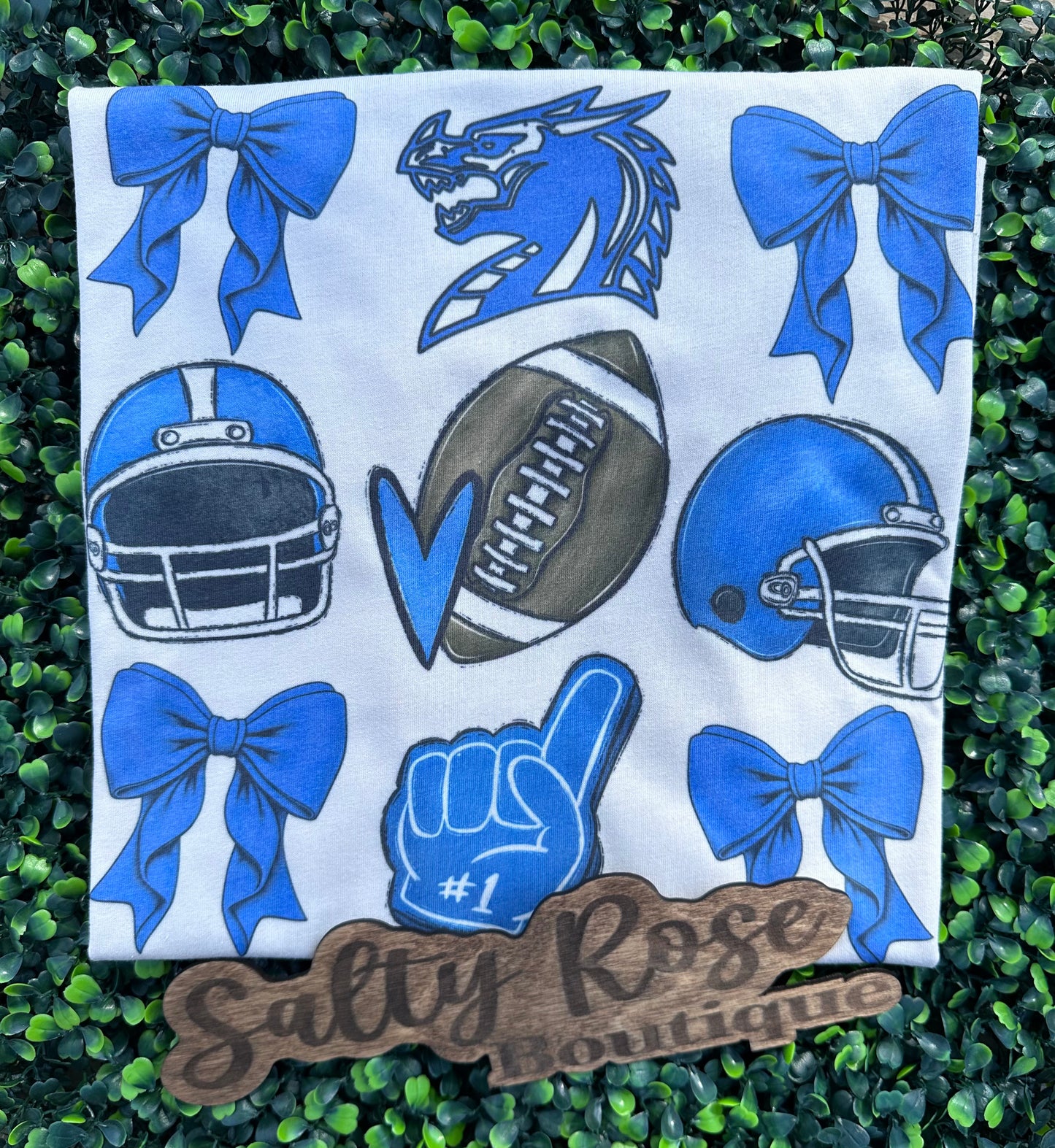 Football Bow Collage