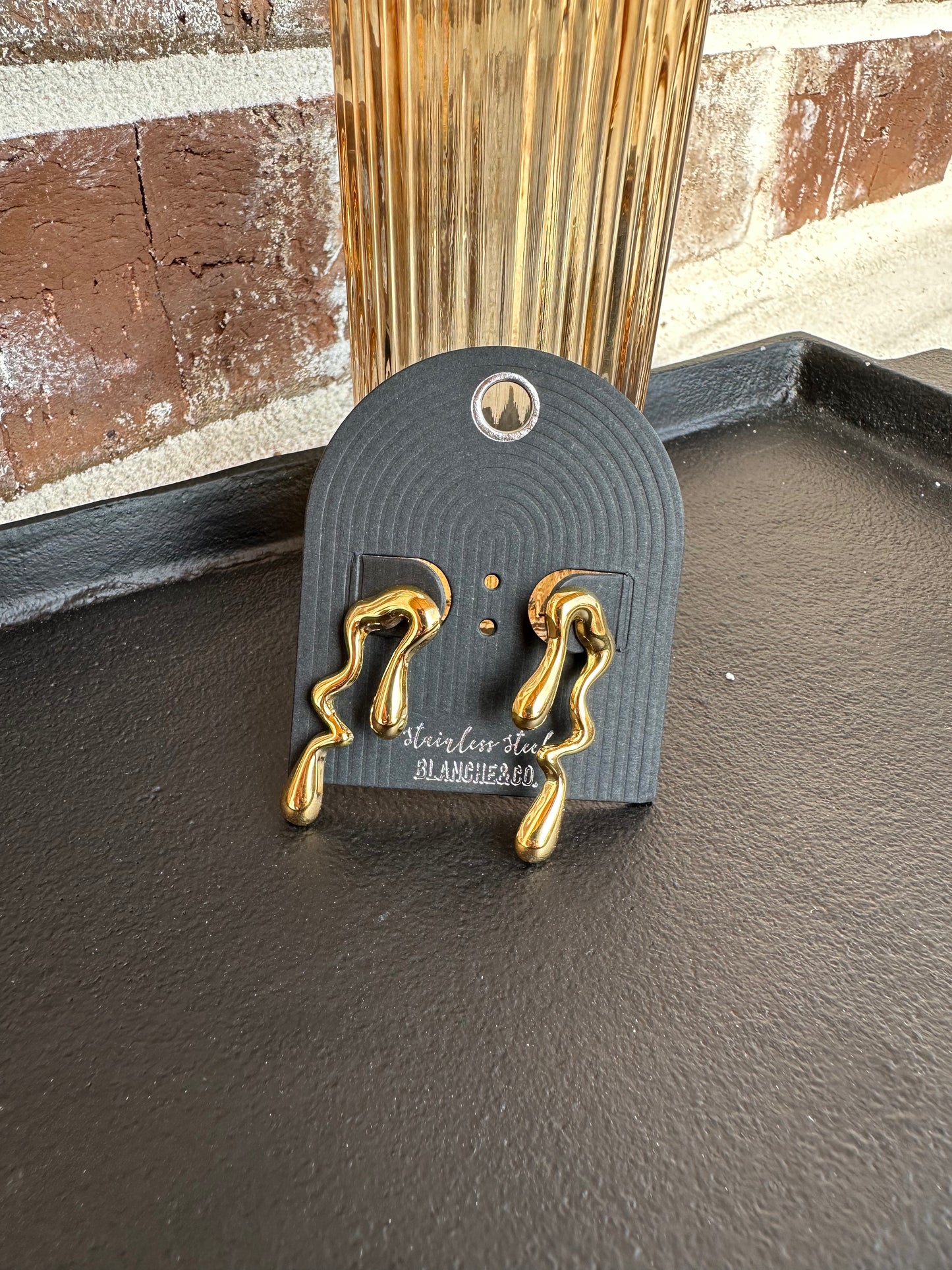 Stud Wave Earrings