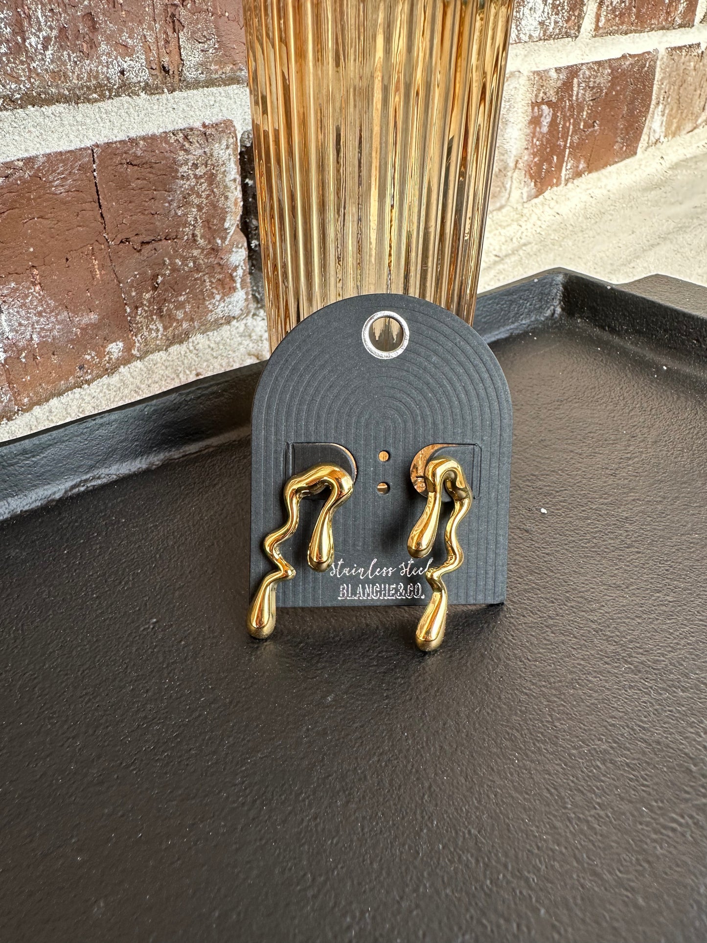 Stud Wave Earrings