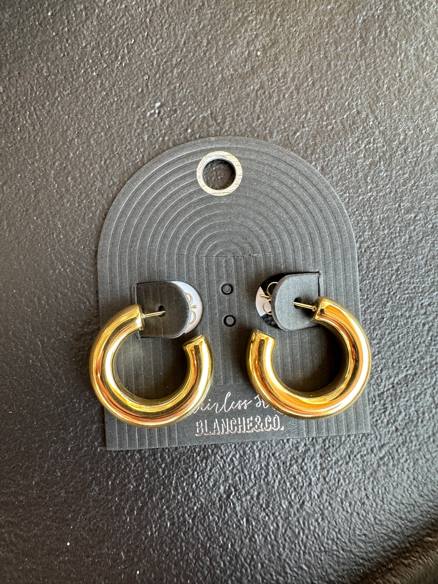 Gold Stud Hoops