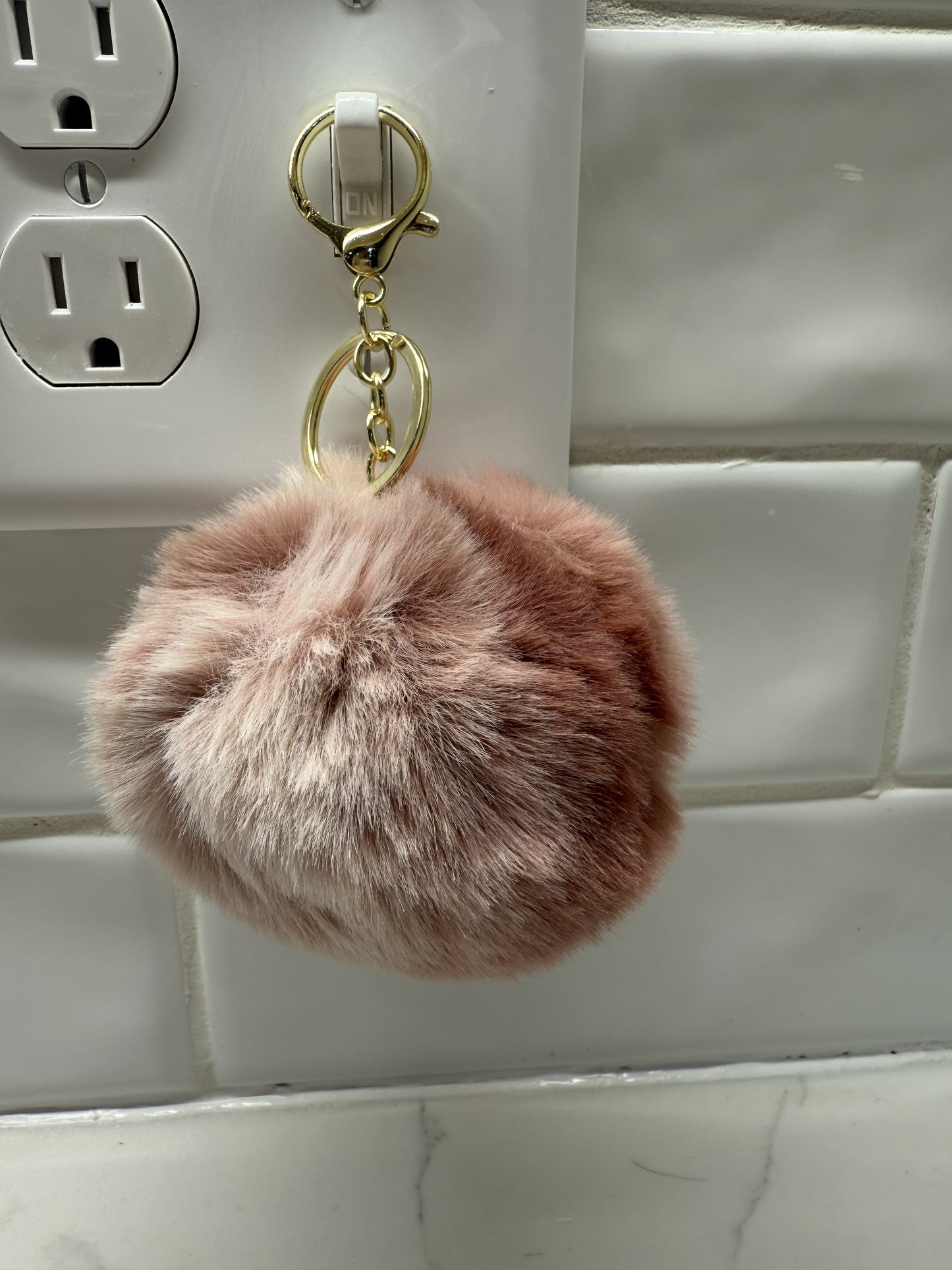 Fuzzy Keychain Ball