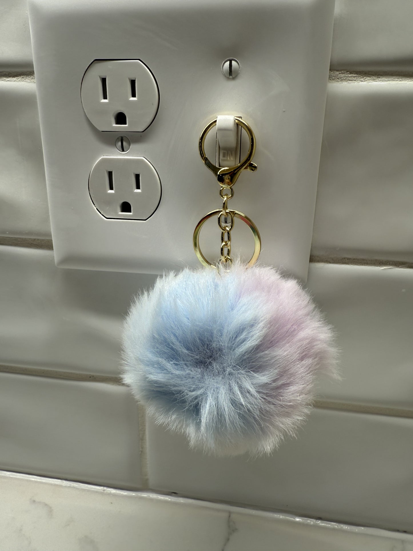 Fuzzy Keychain Ball