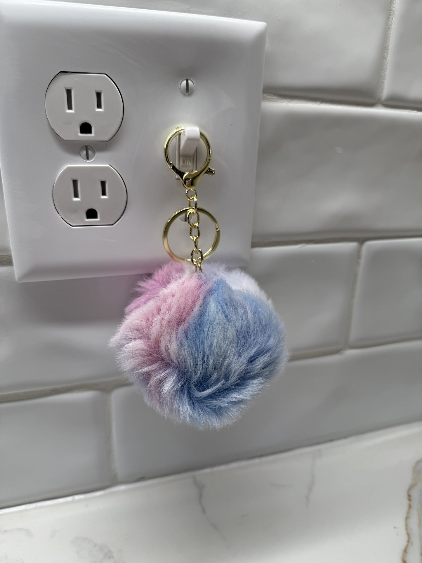 Fuzzy Keychain Ball