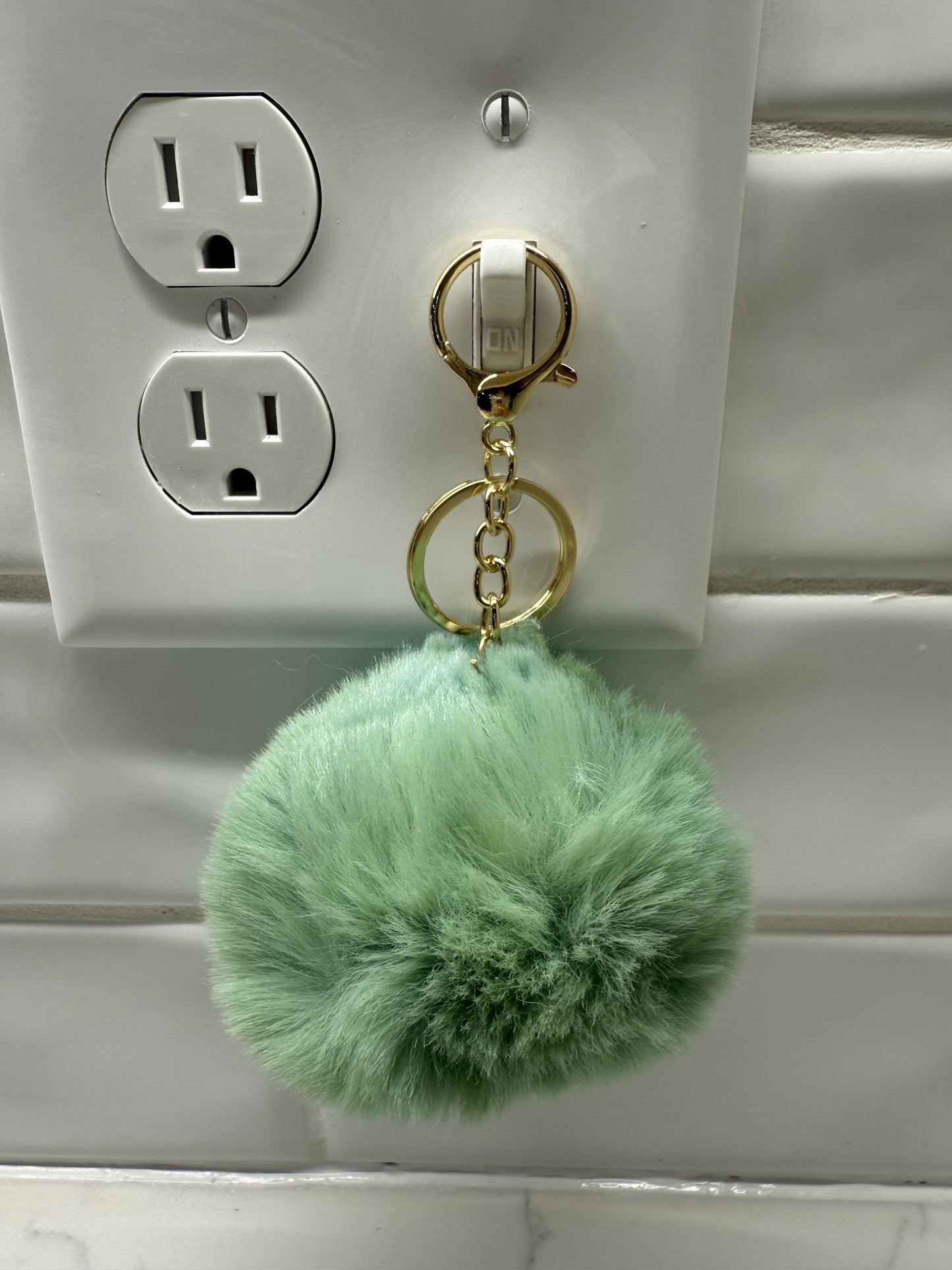 Fuzzy Keychain Ball