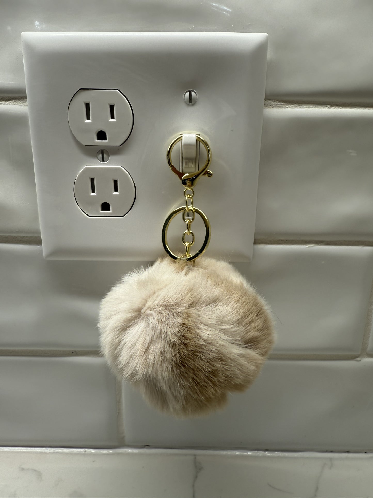 Fuzzy Keychain Ball