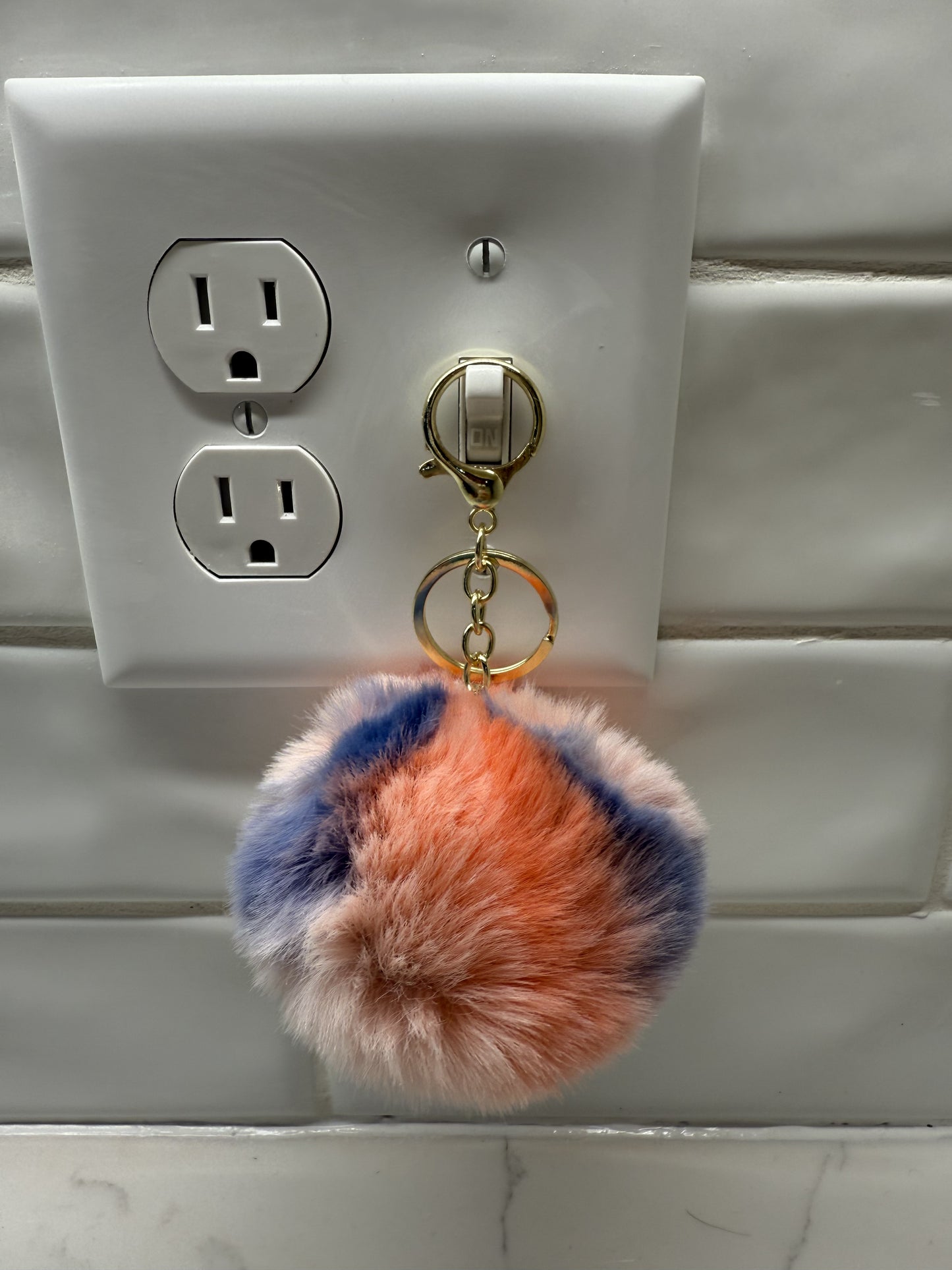 Fuzzy Keychain Ball