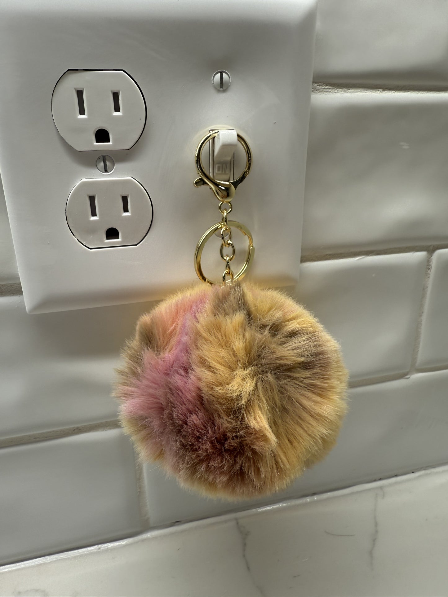 Fuzzy Keychain Ball