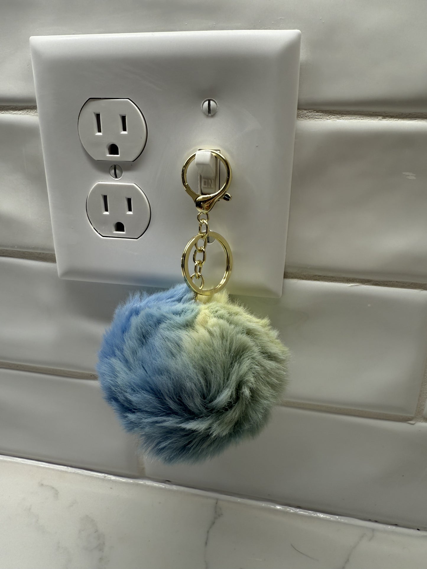 Fuzzy Keychain Ball