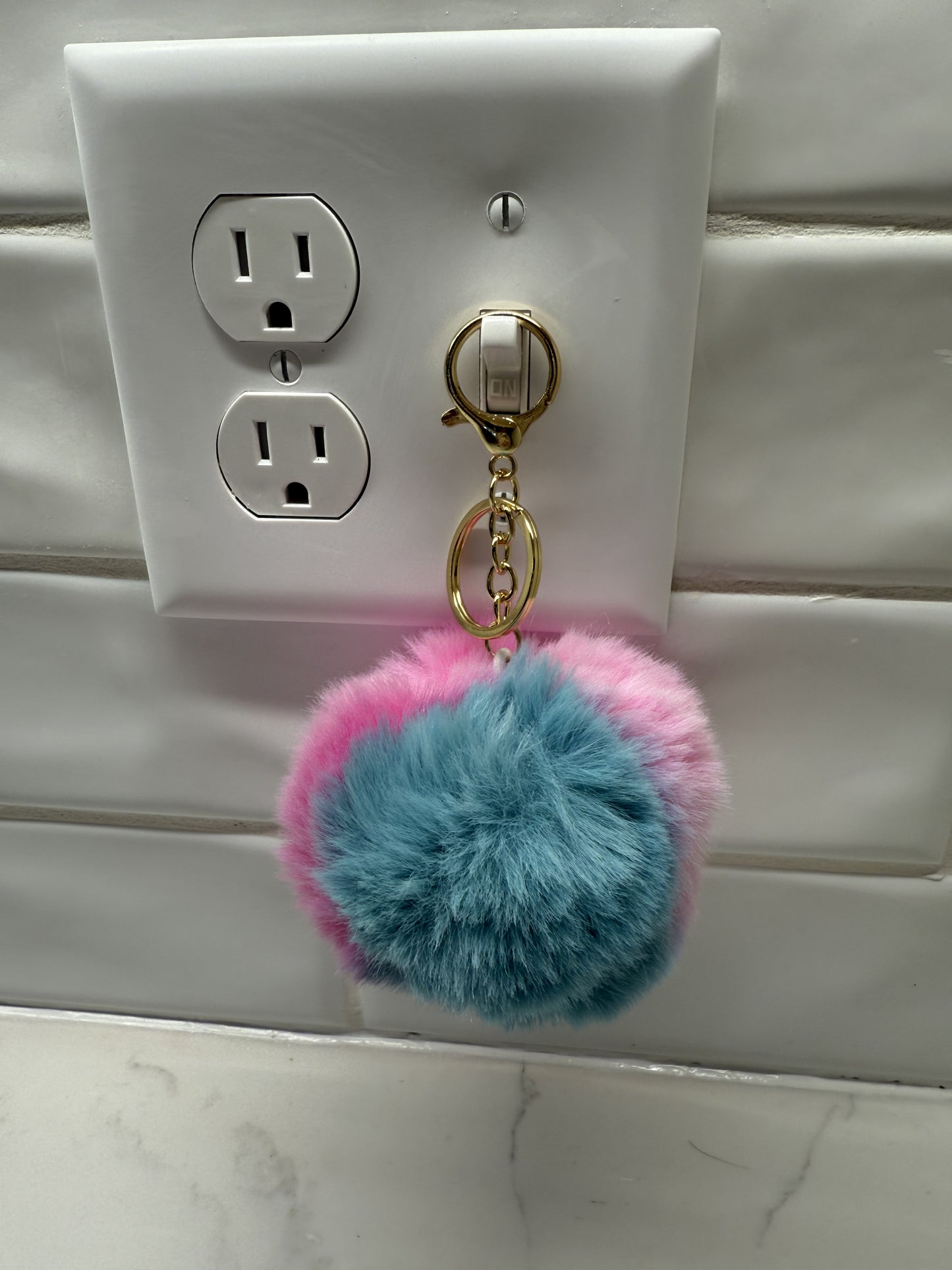 Fuzzy Keychain Ball