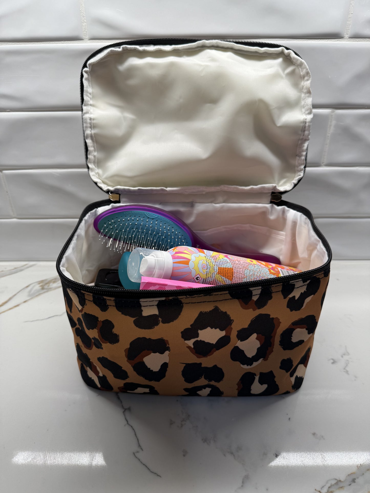 Cheetah Makeup Bag