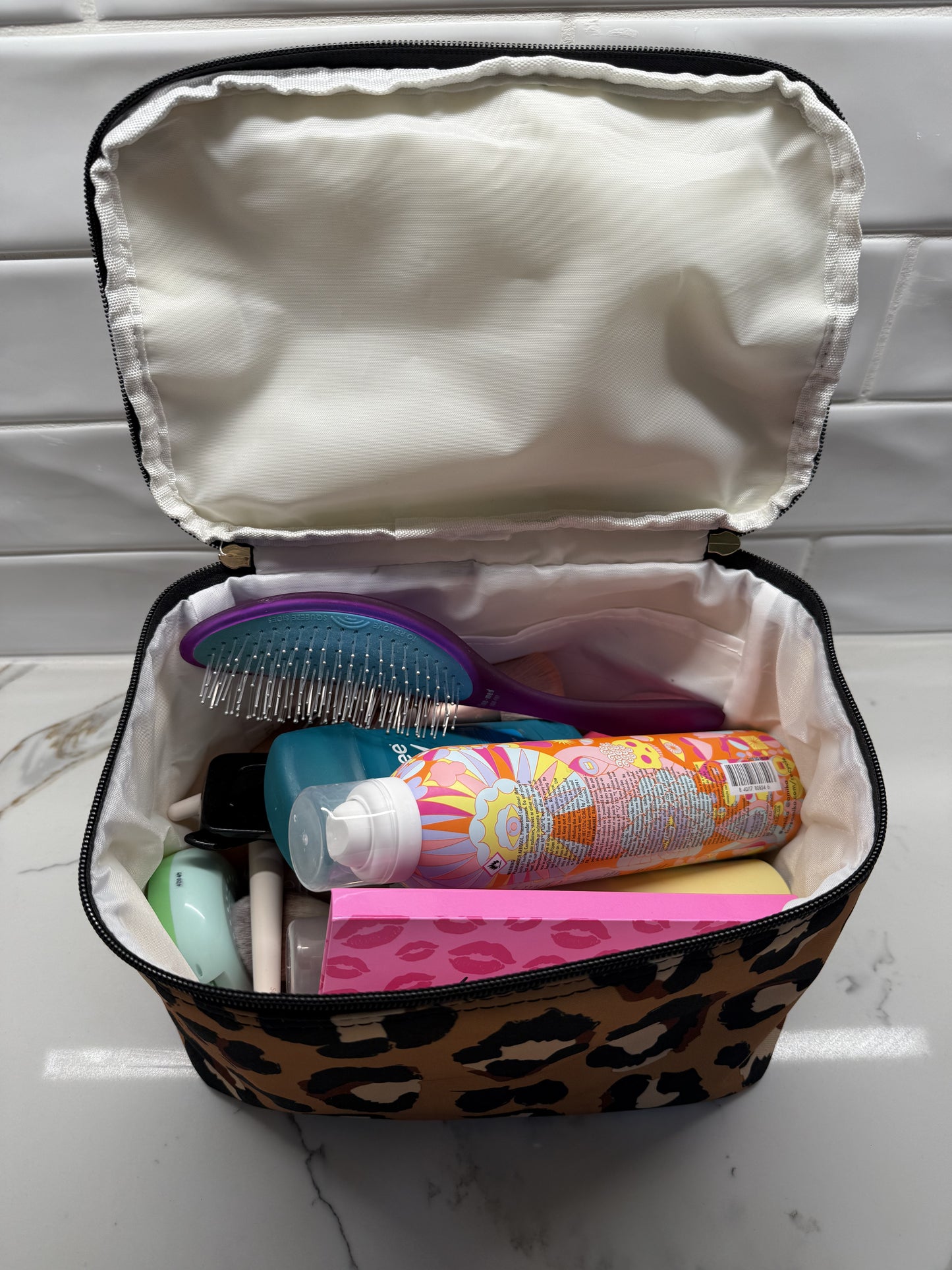 Cheetah Makeup Bag