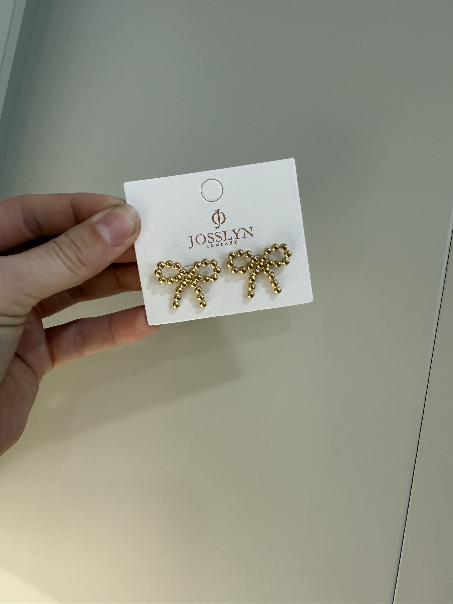 Bubble Bow Studs