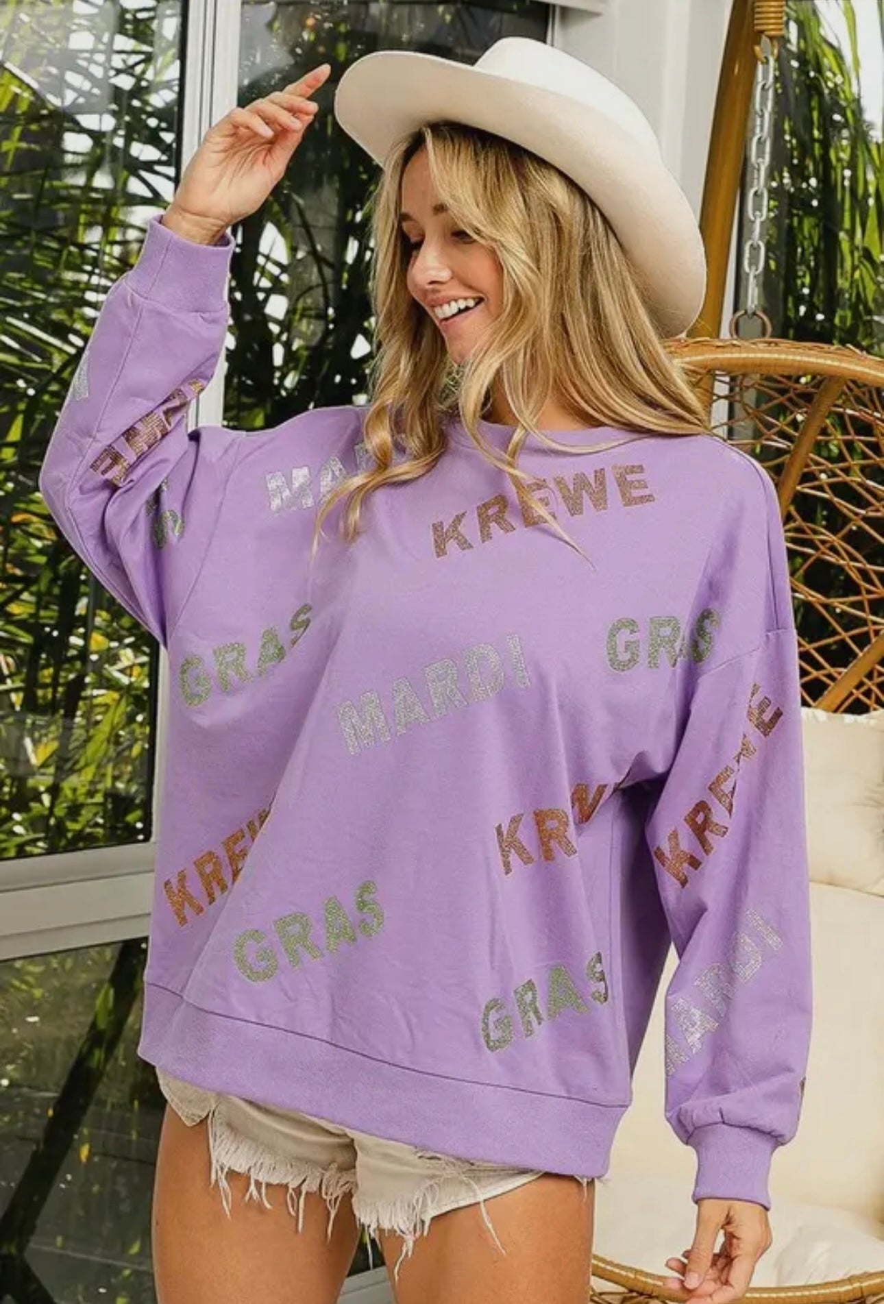 Mardi Gras Krewe Sweatshirt