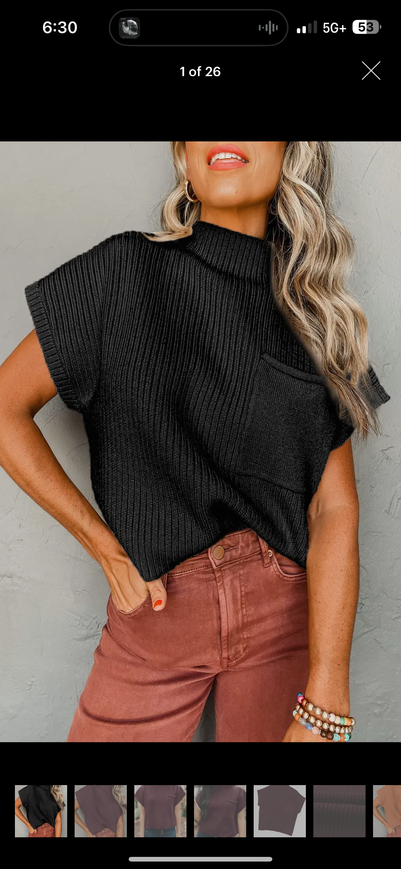 Black High Neck Sweater