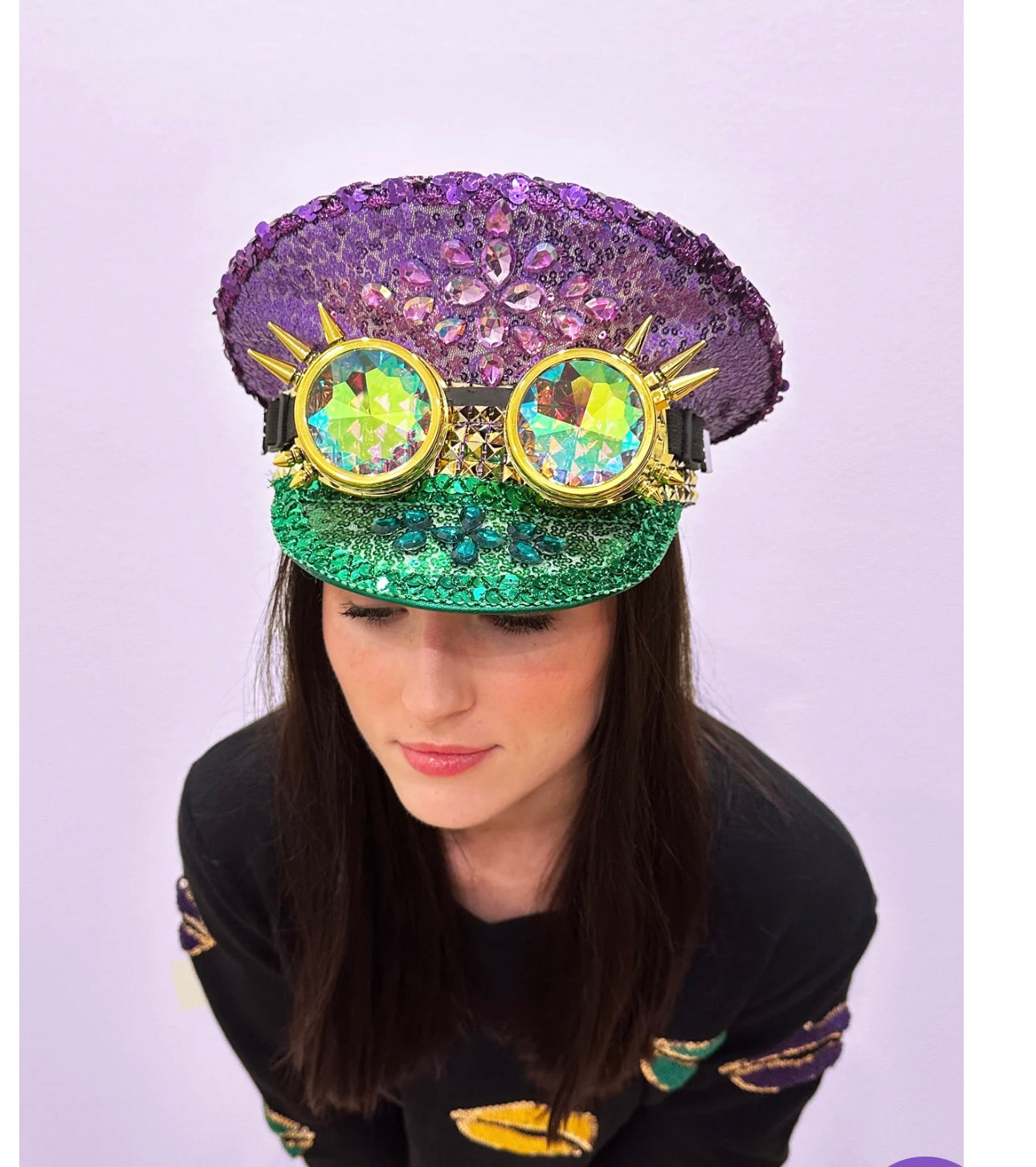 Mardi Gras Conductor Hat & Googles