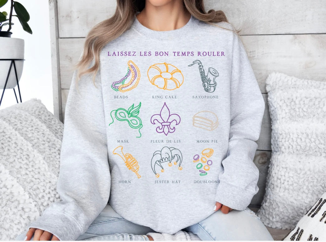 Mardi Gras Collection Sweatshirt