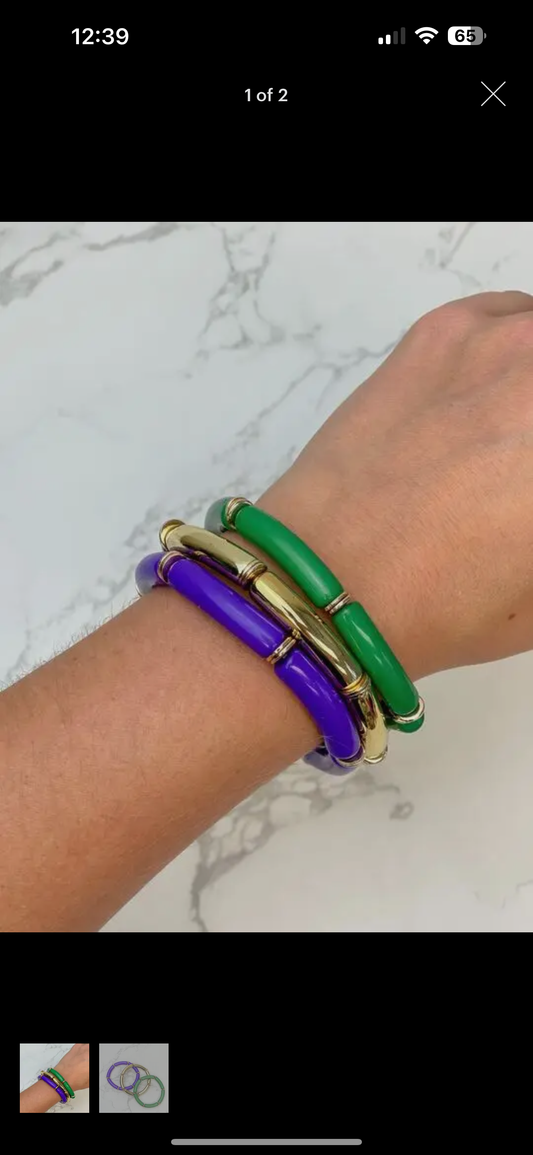 Mardi Gras Bracelets