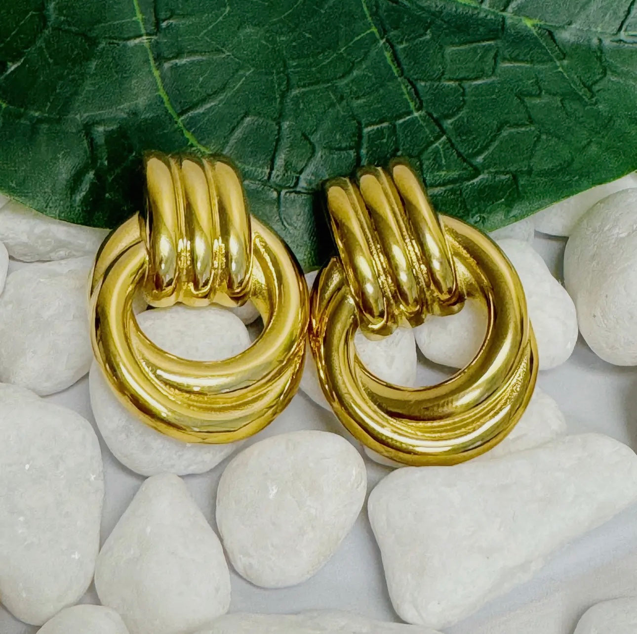 Golden Knocker Earrings