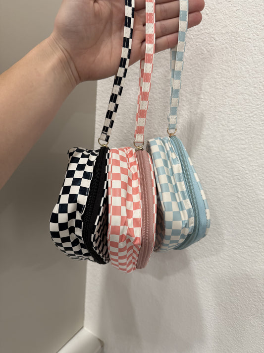 Checkered Cosmetic Case